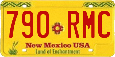 NM license plate 790RMC