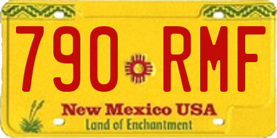 NM license plate 790RMF