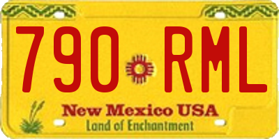 NM license plate 790RML