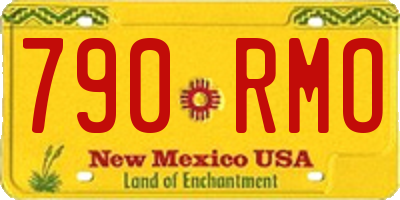 NM license plate 790RMO