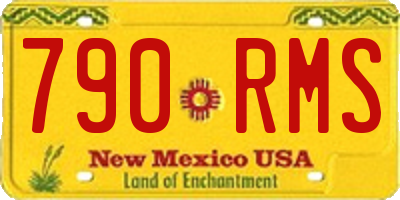 NM license plate 790RMS