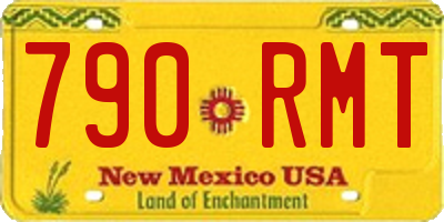 NM license plate 790RMT