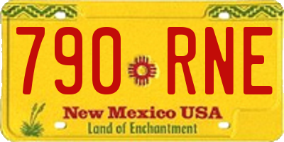 NM license plate 790RNE