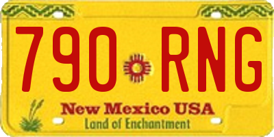 NM license plate 790RNG