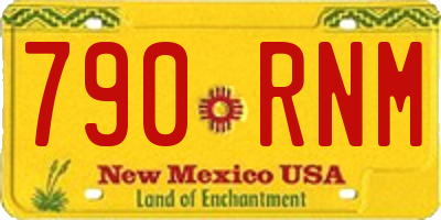 NM license plate 790RNM