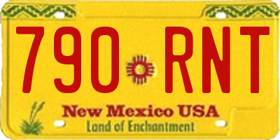 NM license plate 790RNT