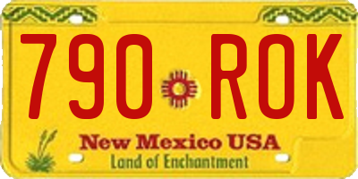 NM license plate 790ROK
