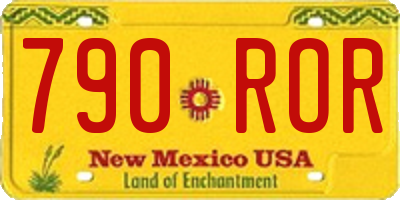 NM license plate 790ROR