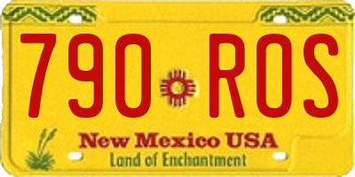 NM license plate 790ROS