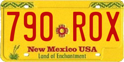 NM license plate 790ROX