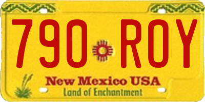 NM license plate 790ROY