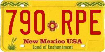NM license plate 790RPE