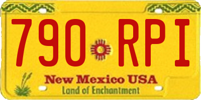 NM license plate 790RPI