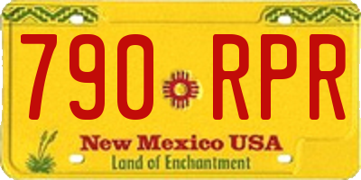 NM license plate 790RPR