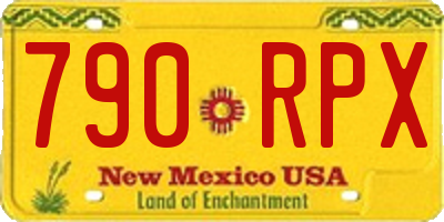 NM license plate 790RPX