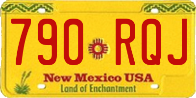 NM license plate 790RQJ