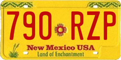 NM license plate 790RZP