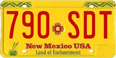NM license plate 790SDT