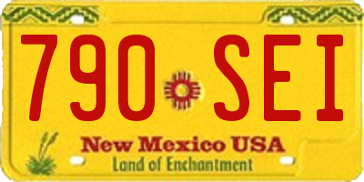 NM license plate 790SEI