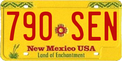 NM license plate 790SEN