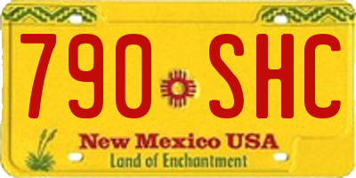 NM license plate 790SHC