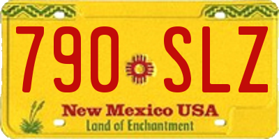 NM license plate 790SLZ