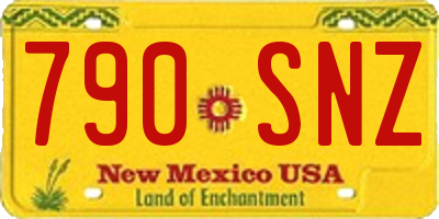 NM license plate 790SNZ