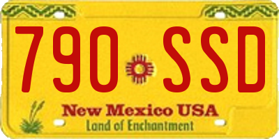 NM license plate 790SSD