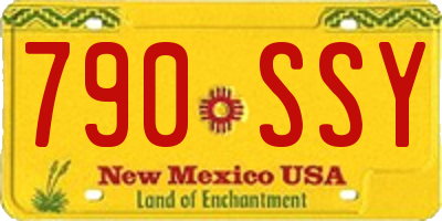 NM license plate 790SSY