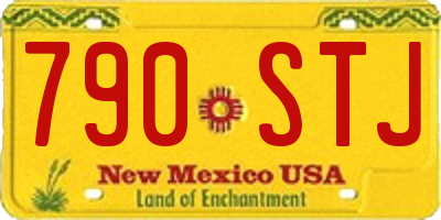NM license plate 790STJ
