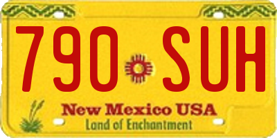 NM license plate 790SUH
