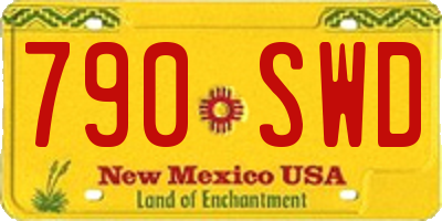 NM license plate 790SWD
