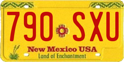 NM license plate 790SXU