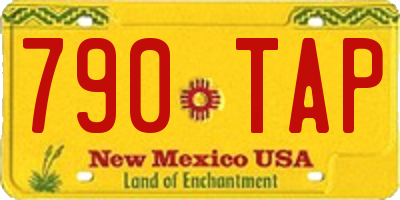 NM license plate 790TAP