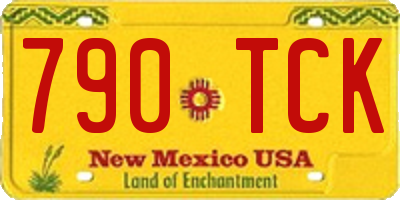 NM license plate 790TCK