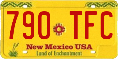 NM license plate 790TFC