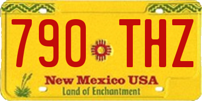 NM license plate 790THZ