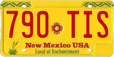 NM license plate 790TIS