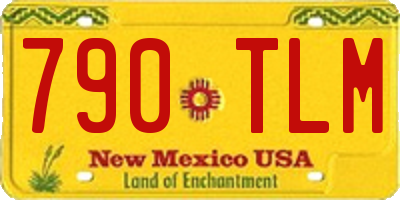 NM license plate 790TLM