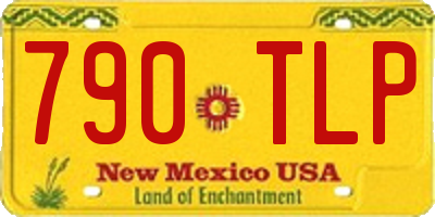 NM license plate 790TLP