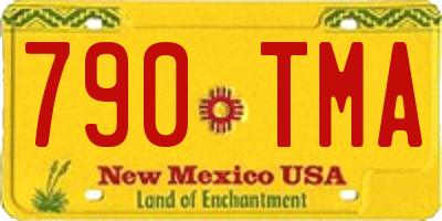 NM license plate 790TMA