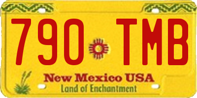 NM license plate 790TMB