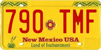NM license plate 790TMF