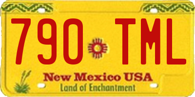 NM license plate 790TML