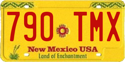 NM license plate 790TMX