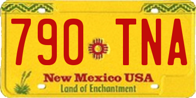 NM license plate 790TNA