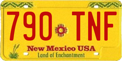 NM license plate 790TNF