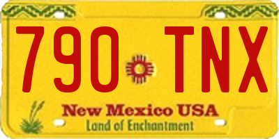 NM license plate 790TNX