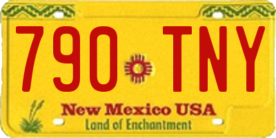 NM license plate 790TNY