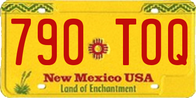 NM license plate 790TOQ